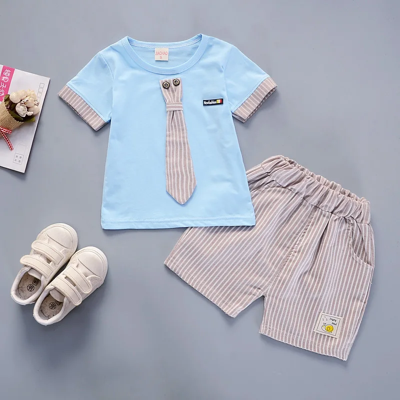 

Babies Clothing Set Newborn Boys gentleman Shirt+Shorts Suit for Boys sports suit kids Summer clothes outfits