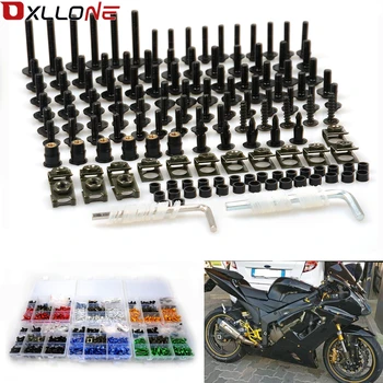 

Set CNC Motorcycle Aluminum 6mm M6 Body Fairing Bolts Spire Speed Fastener Clips Screw Spring Nuts for Kawasaki