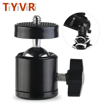 

Tripod Mount Camera 1/4 Hot Shoe Head Ball Adapter Cradle Ball Head with Lock LED Light Flash Bracket Holder For DSLR DV Cameras
