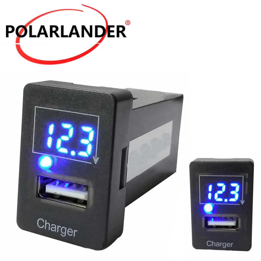 Светодиодный разъем USB Автомобильное зарядное устройство 5 В 2.1A разъем USB зарядное устройство для телефона Honda разъем приборной панели