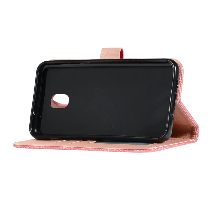 Роскошный чехол для Samsung Galaxy J3 2018 j3 PRO 2017 блестящий кожаный бумажник с карманом