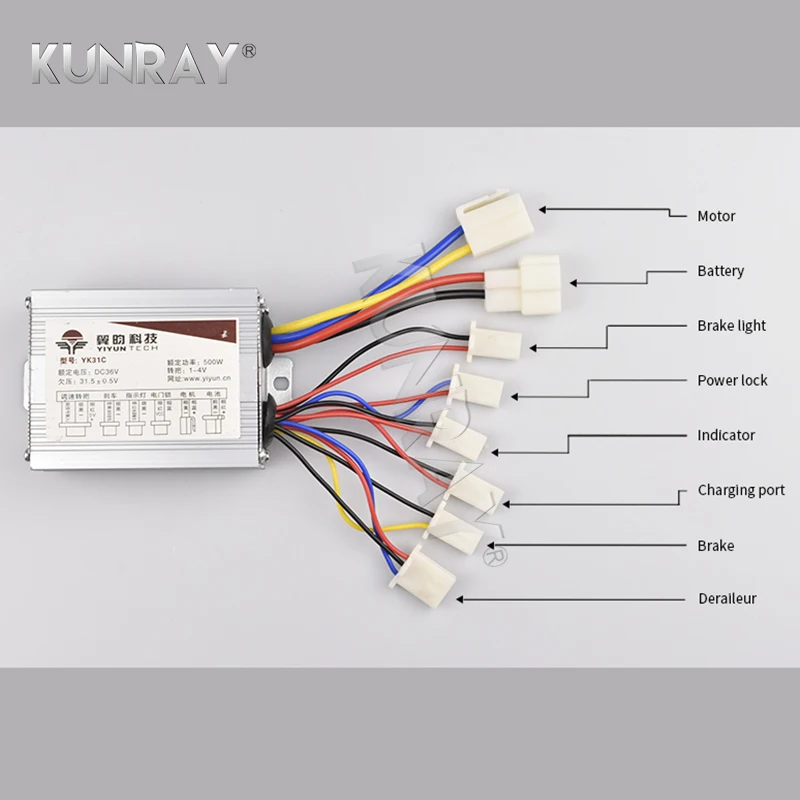Perfect KUNRAY YINYUN YK31C 800W 36V 48V DC Brush Motor Speed Controller Electric Scooter Bicycle E-bike Motorcycle EV Accessories Parts 2 Perfect KUNRAY YINYUN YK31C 800W 36V 48V DC Brush Motor Speed Controller Electric Scooter Bicycle E-bike Motorcycle EV Accessories Parts 2