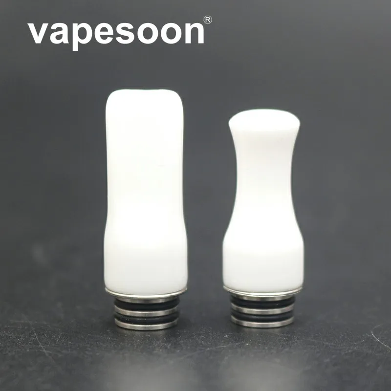 Аутентичные VapeSoon 510 керамика капельного наконечника для TFV8 ребенка MELO 3 мини Сокол бак 510 капельного наконечника белого цвета