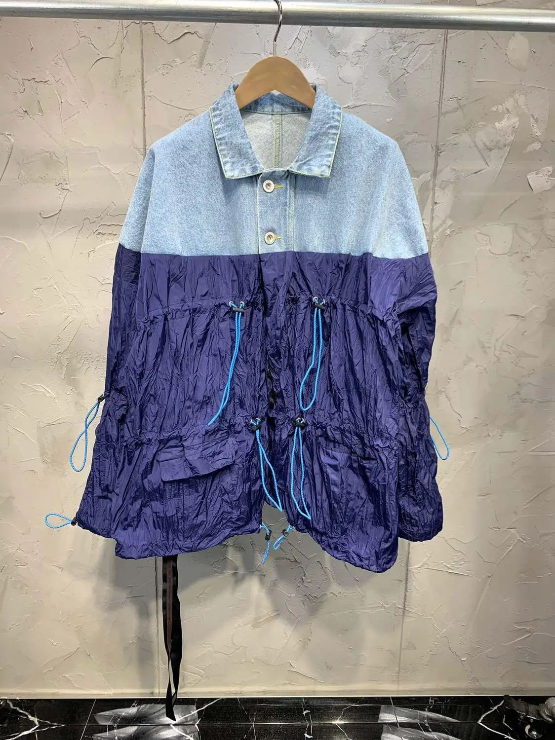 

2019 spring new women denim patchwork jacket coat ddxgz2
