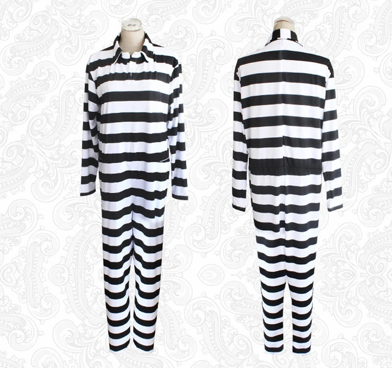 

Prison school cosplay prison uniform striped jumpsuit