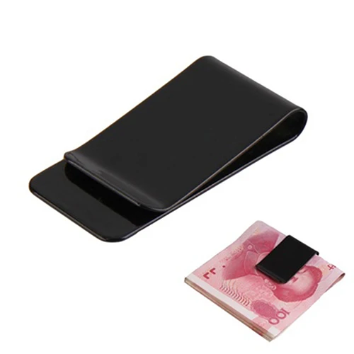 

1Pc Portable Stainless Steel Mini Simple Pocket Purse Simple Money Clip Holder