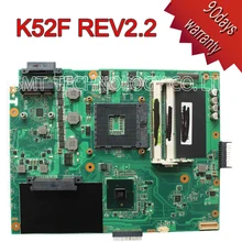 Original laptop motherboard for ASUS K52F X52F A52F P52F REV:2.2 HM55 PGA989 60-NXNMB1000-E04 mainboard