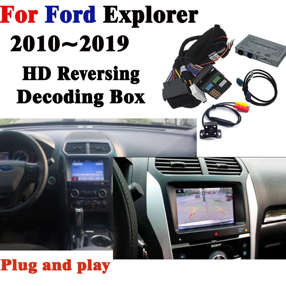

Rear Camera For Ford Explorer 2010~2019 Front Camera Adapter Original Screen Monitor Parking Front Camera Display Decoder
