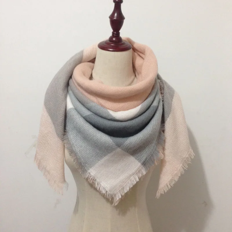 

Winter 2018 Tartan Scarf bufandas Plaid Scarf New Designer Unisex Acrylic Basic Shawls Kids Scarves hot scarf cuadros square