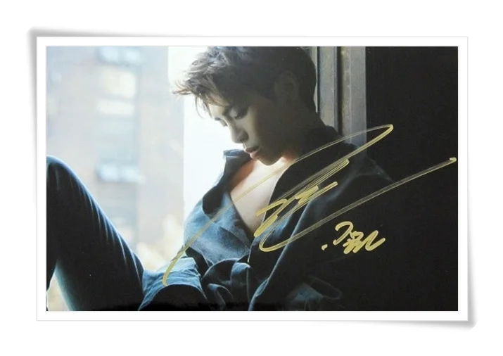 SHINEE Jong Hyun autographed signed photo picture 1and1 4*6 коллекция Новая Корейская Бесплатная доставка 11