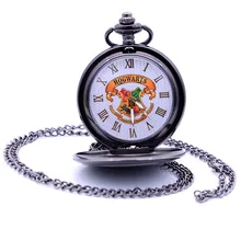 Hogwarts Dracodormiens Nunquam Titillandus Гарри Поттер Мужские кварцевые карманные часы Аналоговое ожерелье с подвеской relogio de bolso
