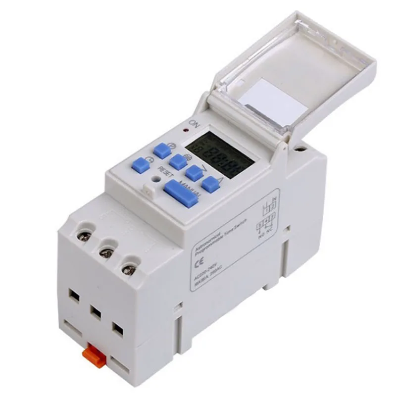 

Latitude Longitude Din Rail Street Lamp Controller Digital Time Switch din Relay AHC15T LCD Microcomputer Programmable Timer