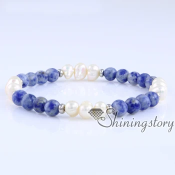 

freshwater pearl bracelet with semi precious stone boho jewellery australia bohemian chic jewelry boho bracelets wholesale boho