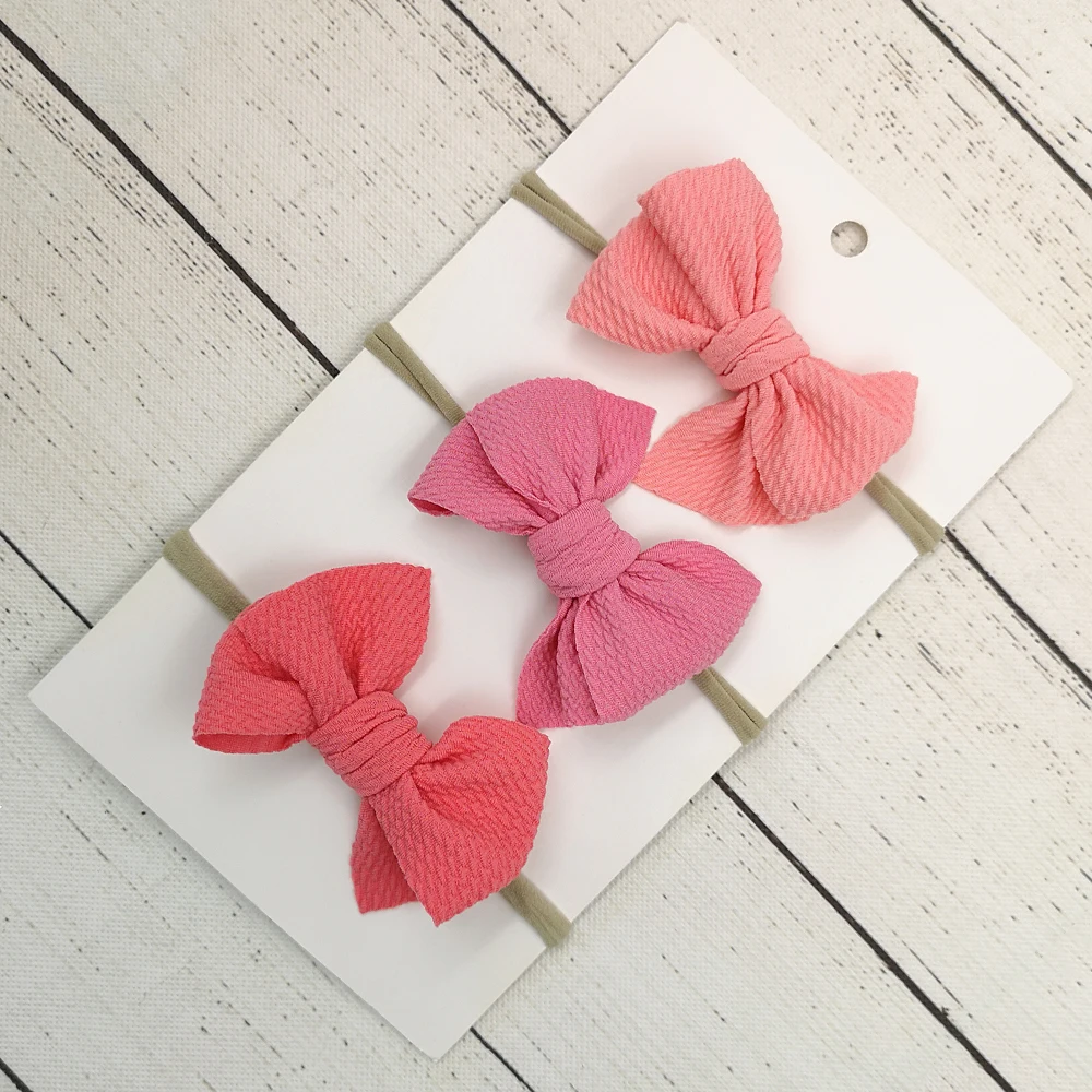 

15 Colors Cotton Bow Nylon Headband Newborn Baby Girls Photography Props Flower Infant Hair Accessory Kidocheese