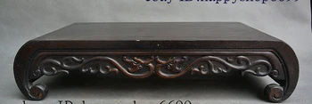 

Old China Huang Huali Wood Carved Classical Wine Tea Table Desk Furniture Statue