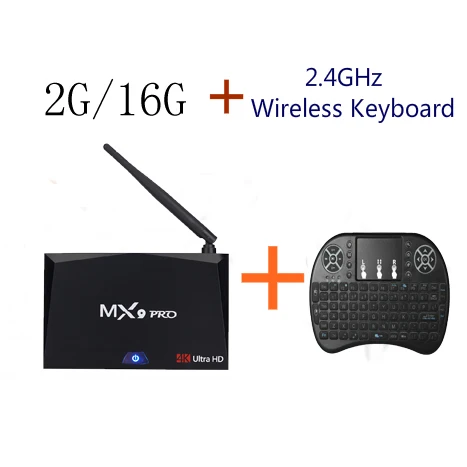 Docooler MX9 Pro Android 8,1 Smart tv Box 2G/16G RK3328 четырехъядерный 2,4G Box WiFi Bluetooth 4,0 HDR 4K HD телеприставка 4G/32G - Цвет: 2G16G Add ENKeyboard