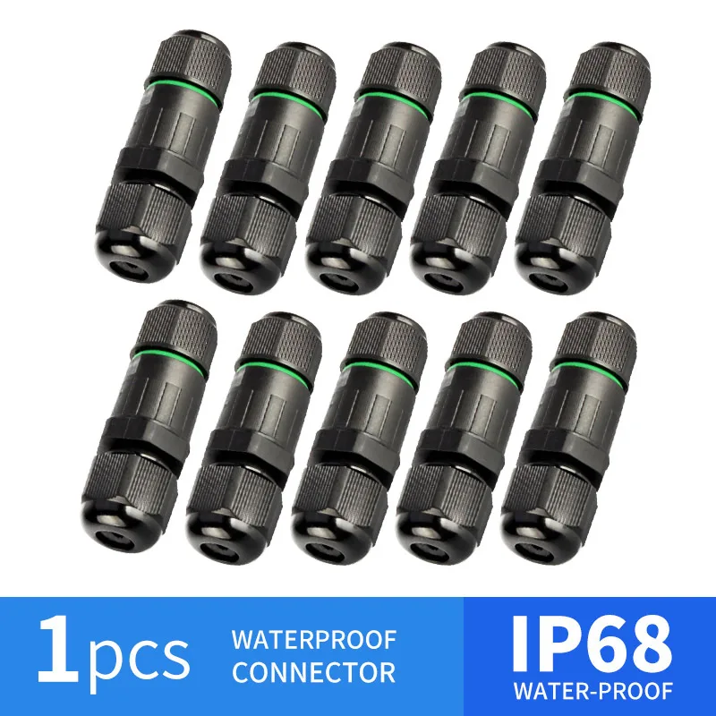 

3Pin IP68 Waterproof Connector Sealed Retardant Terminal Adapter Wire Connector Screw Solderig CA8-PG9-3P 3 Pin Junction Box