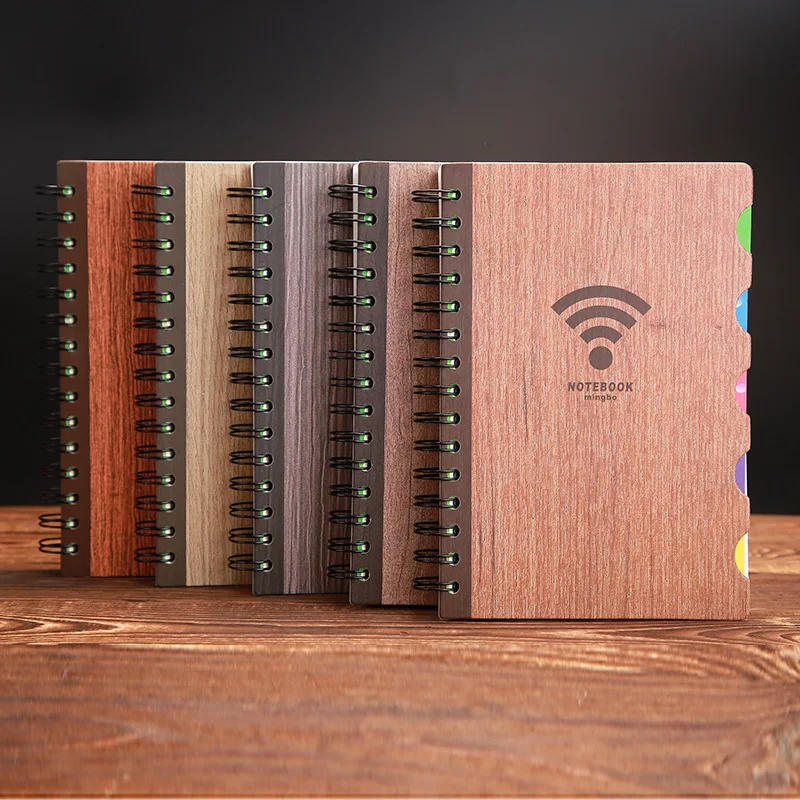 

125 Sheets Creative Wifi Cover Coil Notebook Upscale Business Gift Office School Stationery Daily Memos Notepad