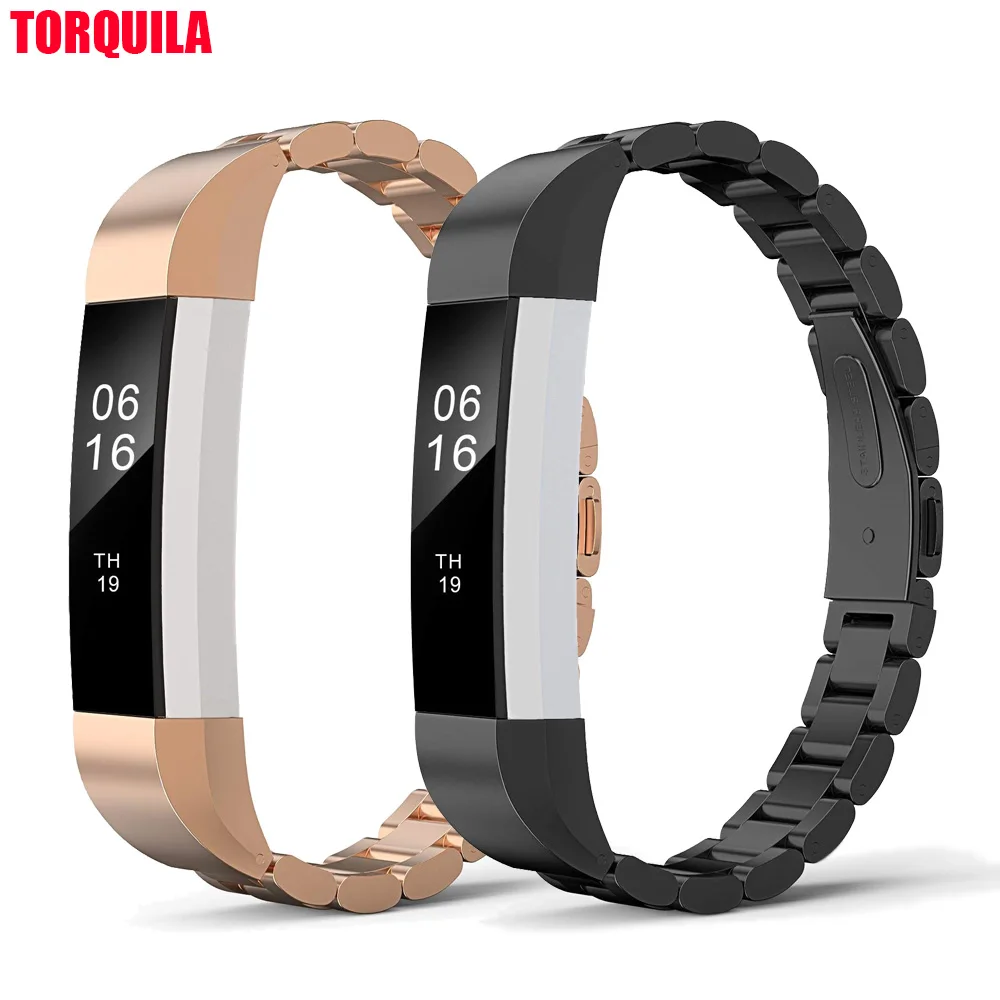 TORQUILA Stainless Steel Band Strap for Fitbit Alta / HR Adjustable Replacement Watch Metal Bracelet Wristband | Наручные часы