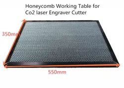 Лазерный Enquipment Запчасти сотовидный Рабочий стол 550x350 мм 500x300mm для CO2 лазерный гравер станок для резки лазерный станок устройство для
