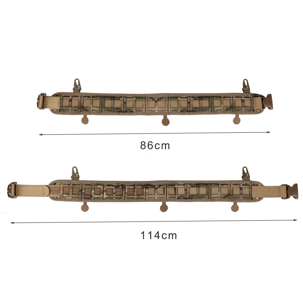  Tactical Waist Belt Cummerbunds Men Vest Belt Nylon 1000D Molle Belt Padded CS Combat Hunting Milit