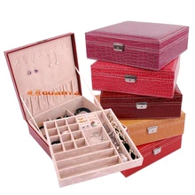 Многоцветный узор крокодила большой подарок на день рождения Подарочная коробочка 639-59 свадебные подарки украшения чехол/Органайзер украшения