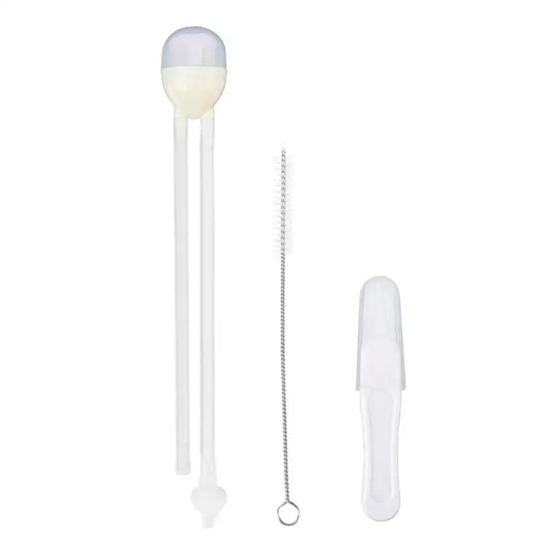 3pcs Baby Nasal Aspirator Set Infants Care Vacuum Suction Snot Nose Cleaner Nasal Baby Care Safety Nose Cleaner Accessories - Цвет: Цвет: желтый