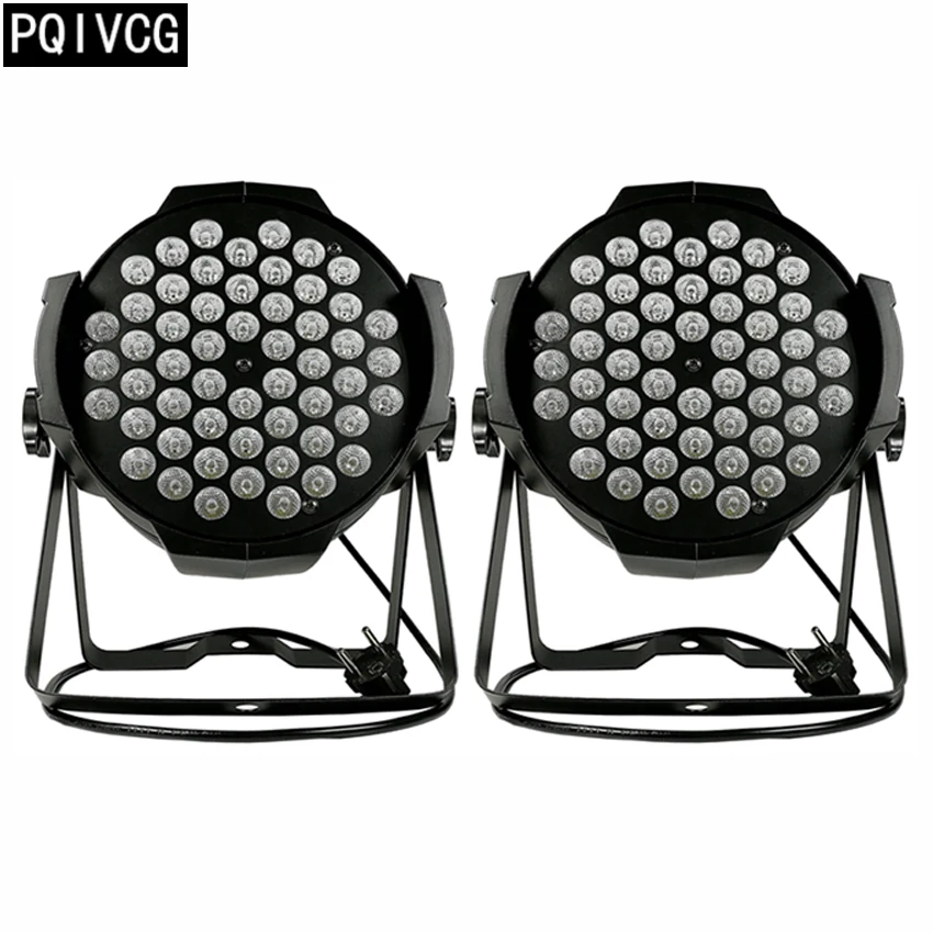 

2pcs/54x3w RGBW 4in1 led par light dmx 54 led full color par light professional stage lighting equipment new %