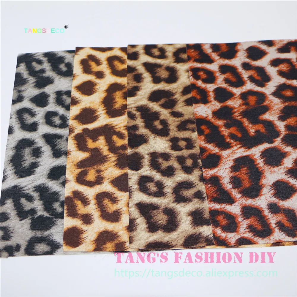4PCS-20X22CM DIY leopart ПВХ кожаный набор синтетическая кожа/DIY ткань