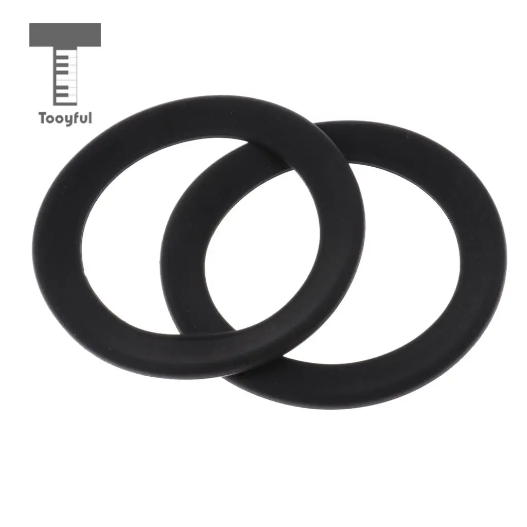 2pcs Saxophone Mute Ring Bell Protector Sax Silencer for Sax Parts Black