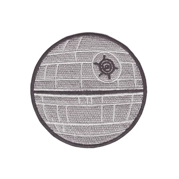 

fashionable Death Star imperial space station STAR WARS fan craft Iron On Patches Embroidered Appliques DIY Apparel Accessories
