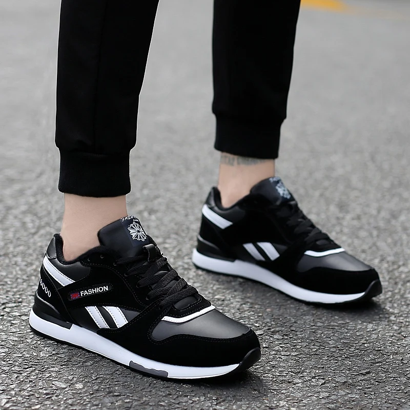 UNN новые зимние кроссовки для бега мужские беговые удобные черные спортивные