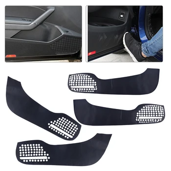 

Black 4pcs Car Front & Rear Doors Anti-Kick Protection Pad Mat Sticker Fit For VW Jetta 6 MK6 2013 2014 2015 2016 2017