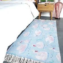 Высокий детский милый коврик дизайн tessel край хлопковый ковер для прикроватной гостиной tapetes para Каса сала коврик для гостиной