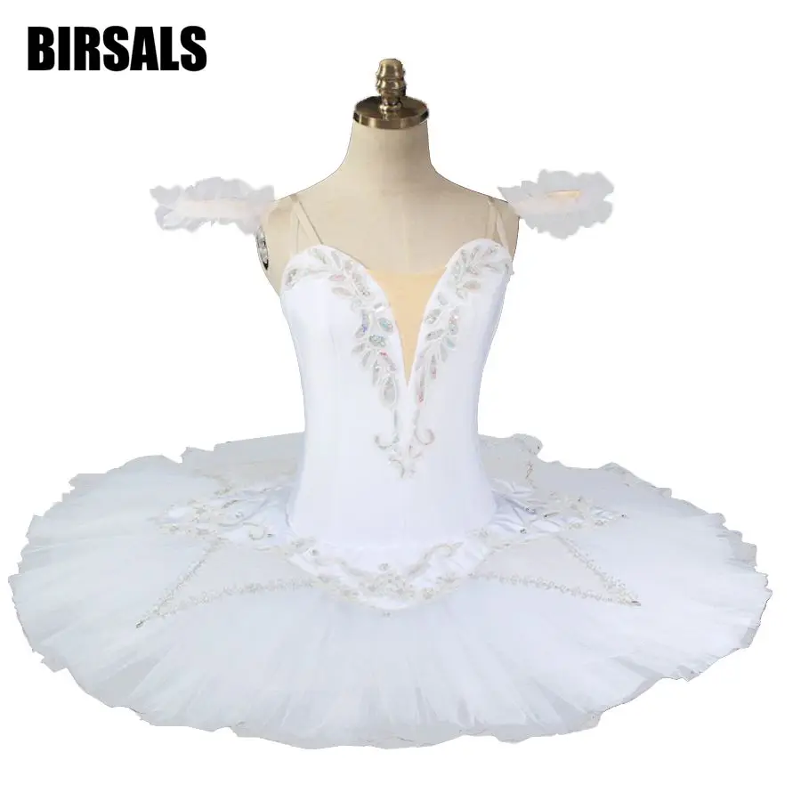 White Ballet Romance Ballerina Tutu Girls Professional Winter Snow