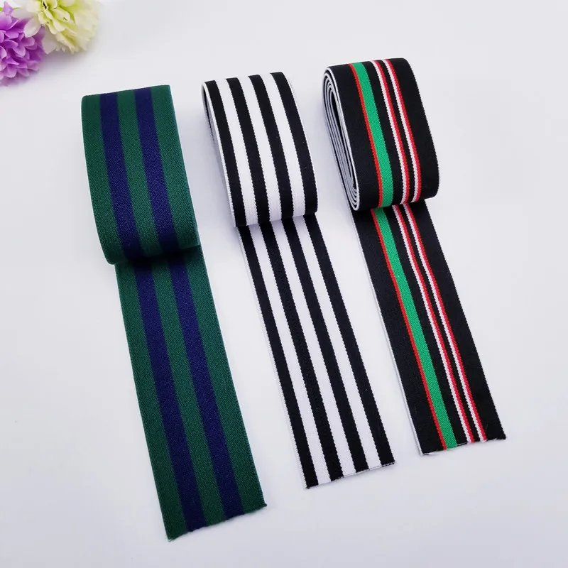 buulqo 100x4cm Rubber elastic band striped fashion shoulder bottom