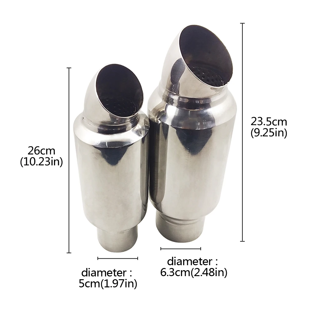 

Universal Car Auto Exhaust Muffler Tip Stainless Steel Pipe Chrome Trim Modified Car Rear Tail Throat Liner Accessories