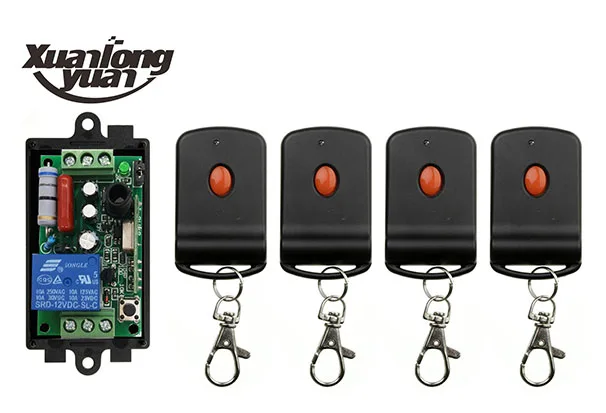 

xuanlongyuan AC220V 1CH RF Wireless Remote Control Switch System transmitter & receiver relay Receiver Smart Home Switch /lamp