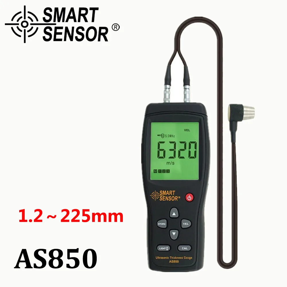 

Ultrasonic Thickness Gauge Tester Sound Velocity Meter Metal Width Measuring Instrument 1.2 to 225MM For Steel Aluminium Plate