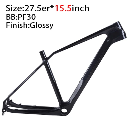 Китайский BXT карбоновый 27,5 er рамы для горного велосипеда Дешевые MTB карбоновая рама ось 12 мм обмен Открытый 9 мм - Цвет: 15.5 Glossy PF30