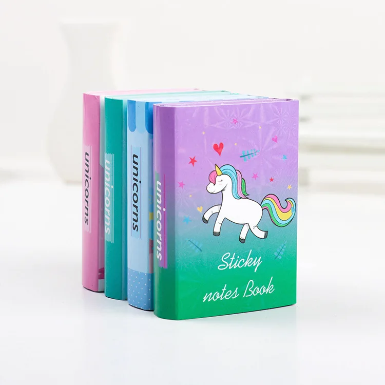 

1Set Memo Pads Sticky Notes Kawaii Unicorn pony Notepad diary Scrapbooking Stickers Office School stationery Notepads