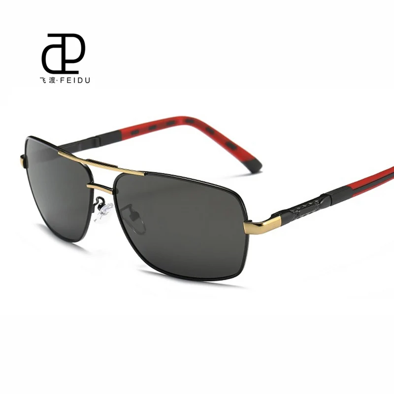 

FEIDU Polarized Sunglasses Men Brand Vintage Alloy Temple Goggles Eyewear Sun Glasses For Male Driving Oculos De Sol With Box