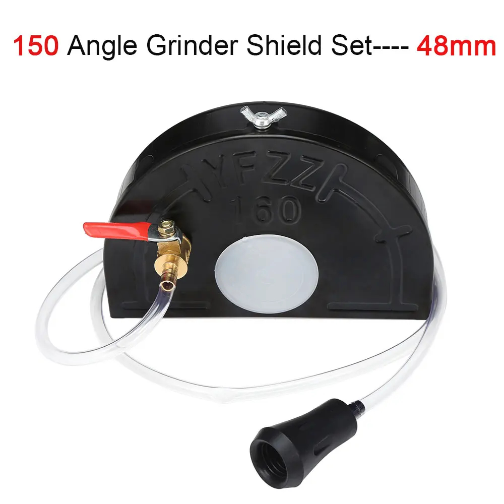 150 Shield 48mm Беспылевой резки 100/150 Угловая шлифовальная машина щит с насосом защита колеса Защитная крышка воды долбежный предохранитель насос режущая машина - Цвет: 150 Shield 48mm