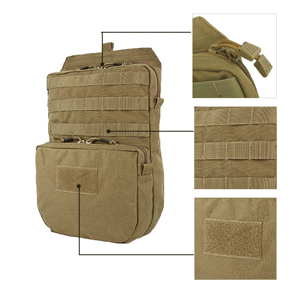 SPANKER 3L Tactical Molle Portable Hydration Pack Fit JPC Vest Outdoor Hunting Water Bag Military Assault Backpack 1000D Nylon