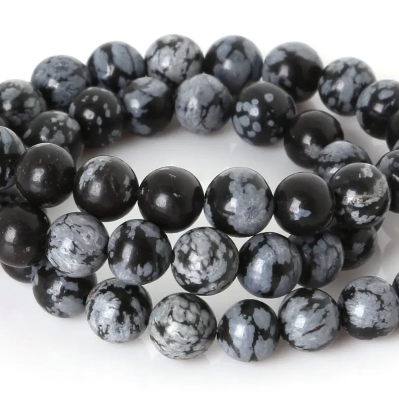 Natural Obsidian Gemstone Round Beads 16'' 2mm 4mm 5mm 6mm 8mm 10mm 12mm 14mm 