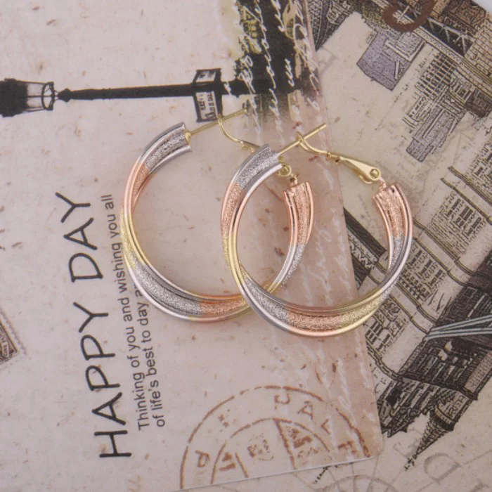 MxGXfam Mix круг цвет золотой (14 K/розовый/белый цвет)|jewelry sets for women|circle jewelry setjewelry |
