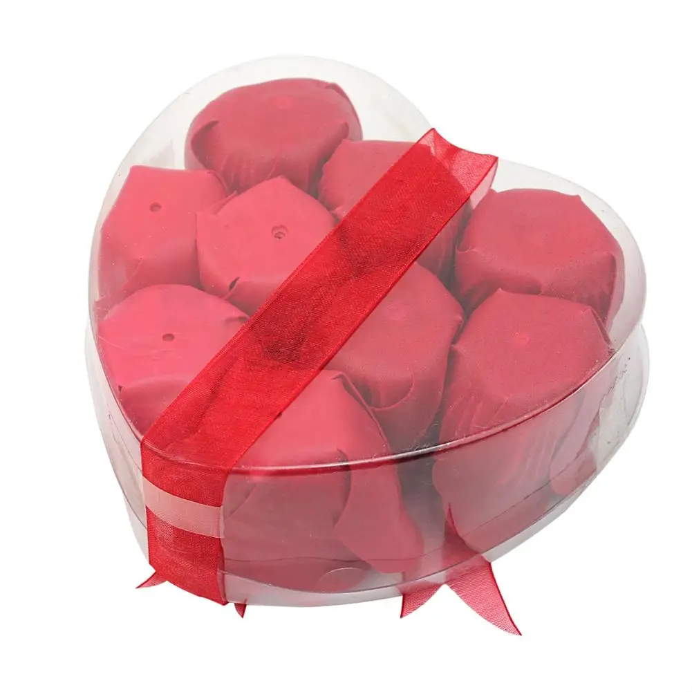 9 قطع القلب المعطرة حمام الجسم البتلة روز صابون زهور الزفاف الديكور عيد الحب هدية الاستحمام المنتجات Dropshiping من