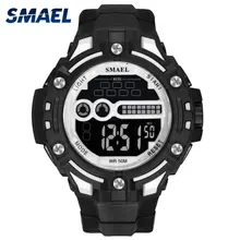 Цифровые наручные часы, военные, светодиодный, SMAEL часы, мужские механические Автоматические часы, водонепроницаемые, 1526, мужские армейские часы, военные часы