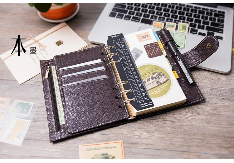 feito à mão couro presente viagem notebook acessórios