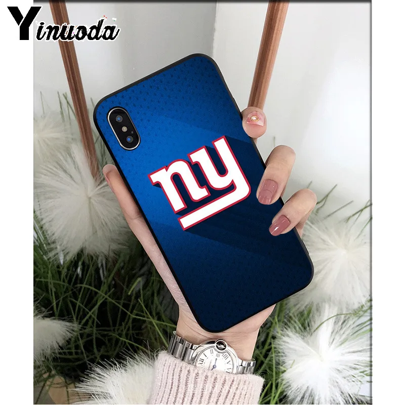 Yinuoda New York Giants TPU мягкие Аксессуары для телефонов Чехол для iPhone 6S 6plus 7 7plus 8 8Plus X Xs MAX 5 5S XR - Цвет: A14